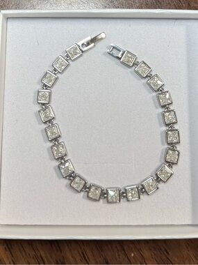 Stainless steel CZ bracelet